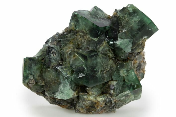 Fluorescent Green Fluorite Cluster - Diana Maria Mine, England #324348